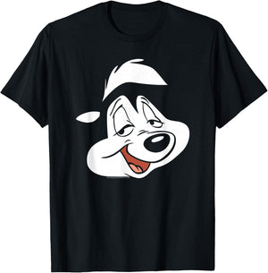 Looney Tunes Pepe Face T-Shirt - T-Shirt | Black