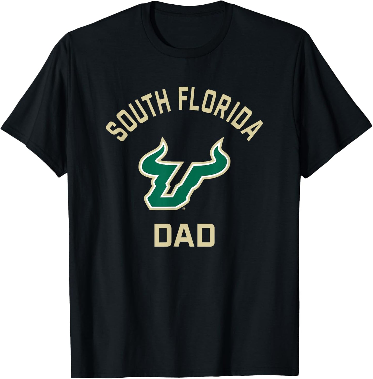 University of South Florida USF Bulls Arched Dad T-Shirt - T-Shirt | Black