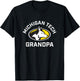 Michigan Tech Huskies Arched Grandpa T-Shirt - T-Shirt | Black