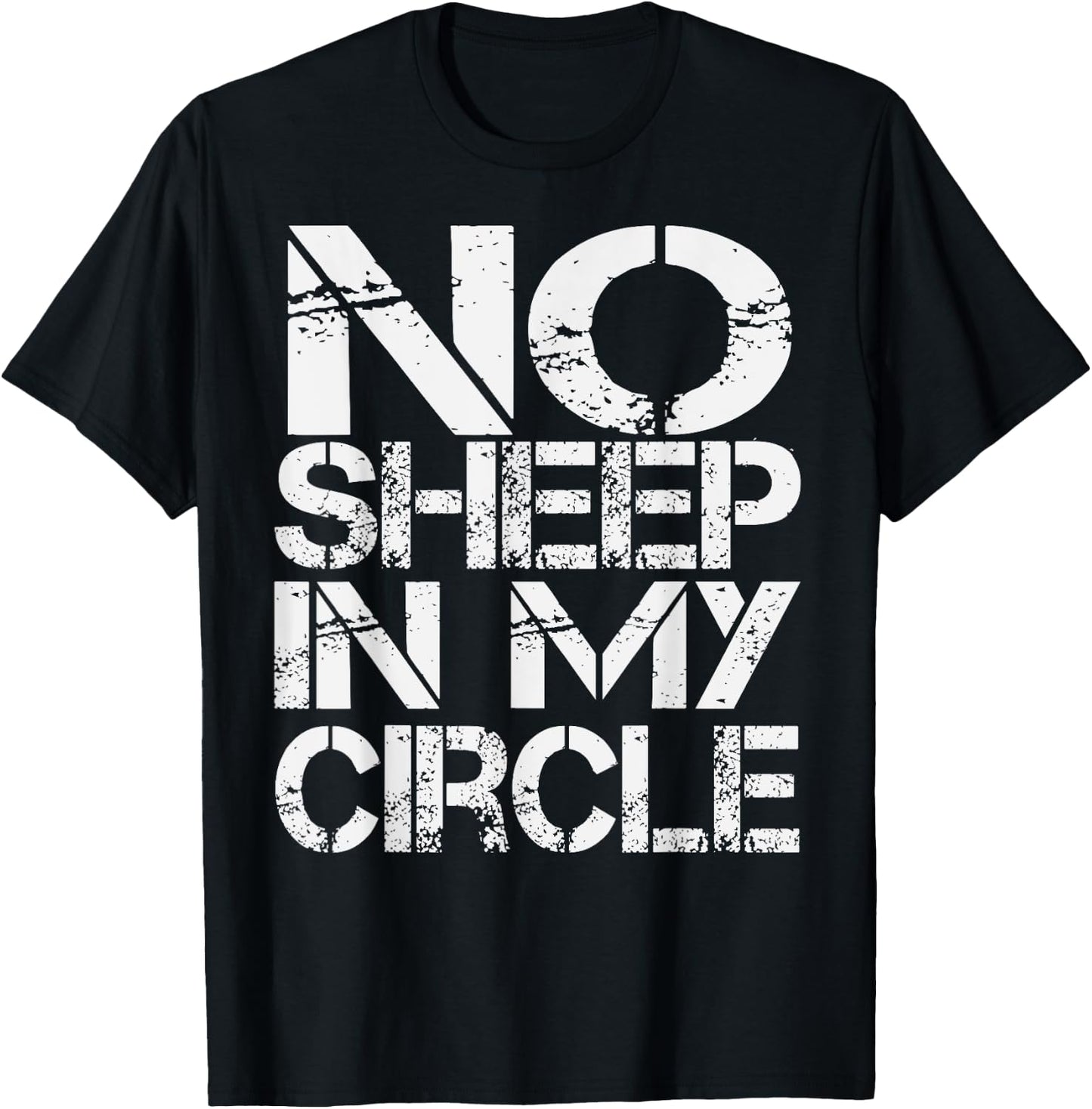 No Sheep in My Circle T-Shirt - T-Shirt | Black
