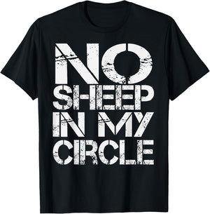 No Sheep in My Circle T-Shirt - T-Shirt | Black
