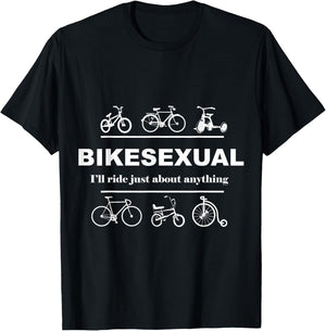 BIKESEXUAL SHIRT White T-Shirt - T-Shirt | Black