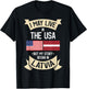 Latvia American Flag USA Latvian Roots Gifts T-Shirt - T-Shirt | Black