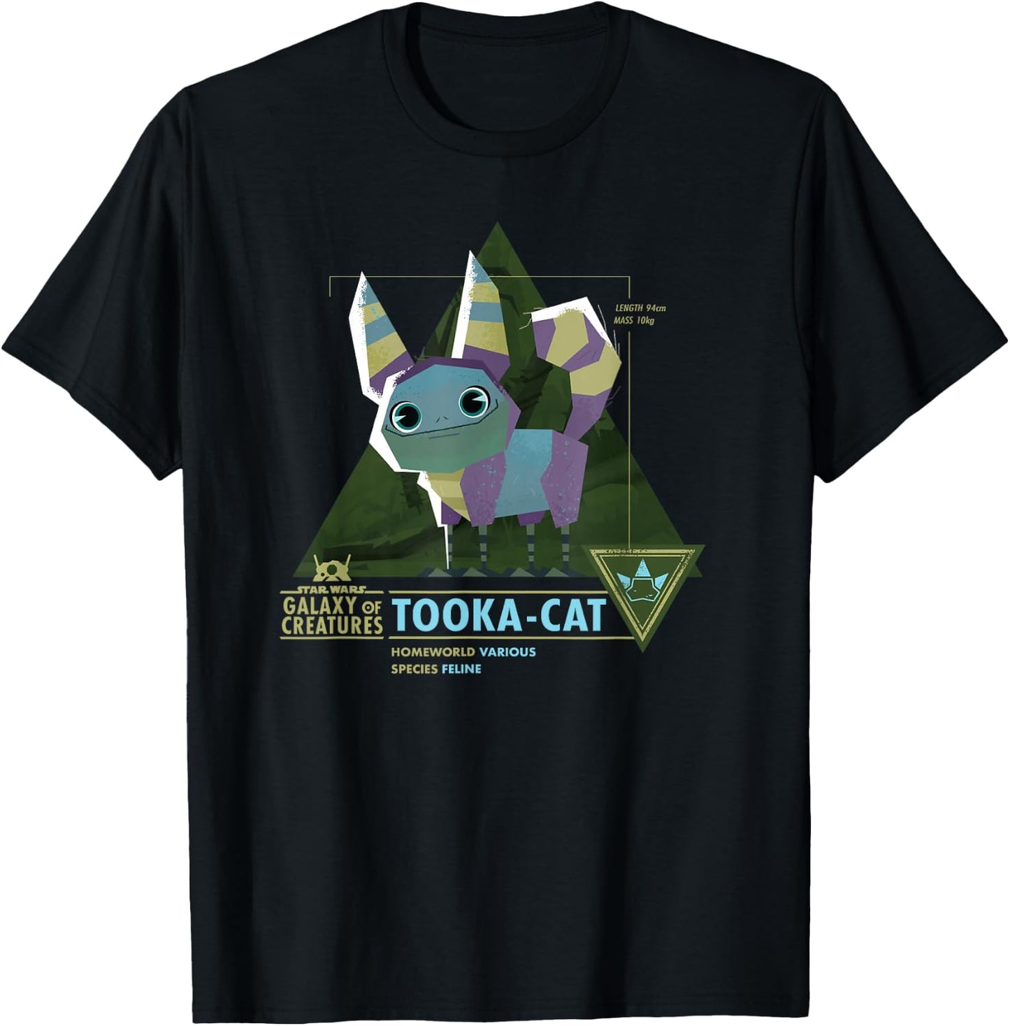 Star Wars Galaxy of Creatures Tooka-Cat Feline T-Shirt - T-Shirt | Black