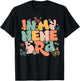 Retro Groovy In My Nene Era Mother's Day T-Shirt - T-Shirt | Black