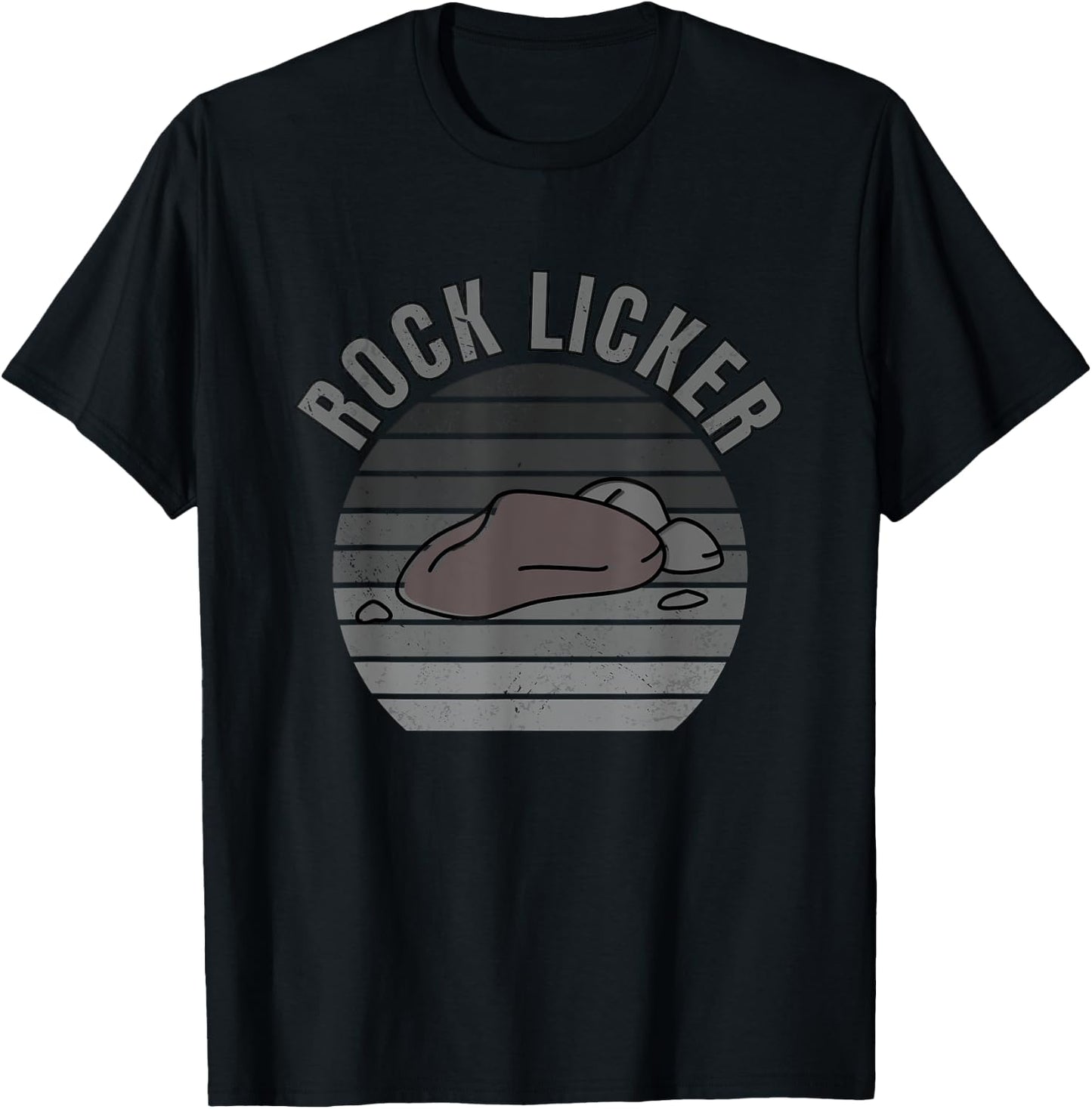 Rock Licker Funny Geologist Rockhounding Geology T-Shirt - T-Shirt | Black