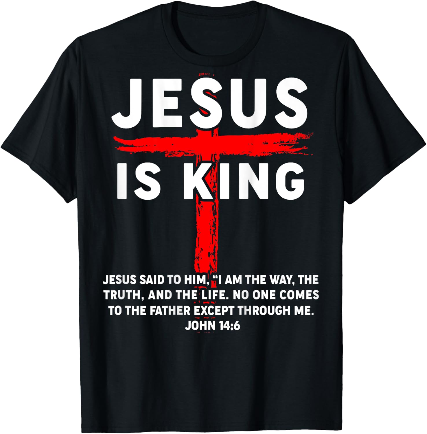 Men Jesus King Youth Boy Funny Christian Save Godson Toddler T-Shirt - T-Shirt | Black