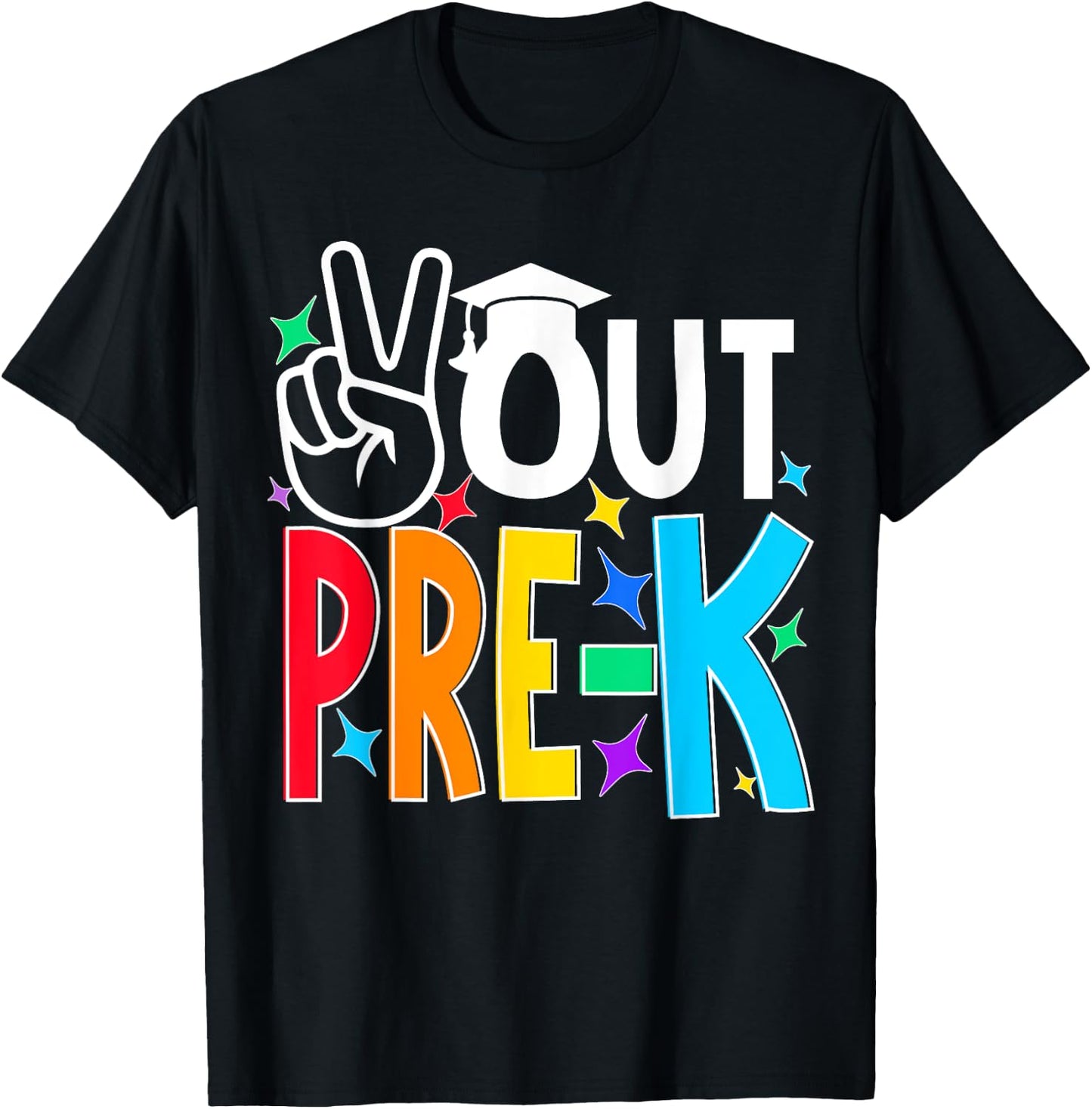 Peace Out Pre Kindergarten Last Day of Pre-k kids T-Shirt - T-Shirt | Black