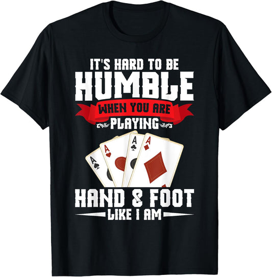 Hand and Foot Cards Set & Hand Foot Clothes -Adults, -Kids Black Small Modern Crew Collar Short Sleeve T-Shirt - T-Shirt | Black