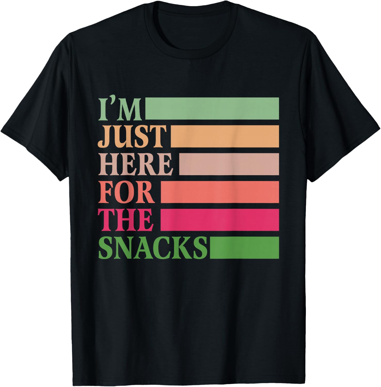 I'm Just Here For The Snacks Vintage Funny Food Toddler T-Shirt - T-Shirt | Black