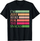 I'm Just Here For The Snacks Vintage Funny Food Toddler T-Shirt - T-Shirt | Black