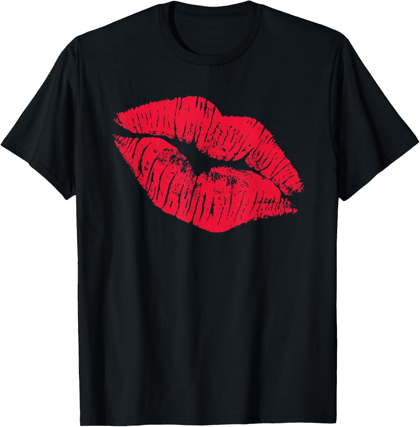 Red Lips T Shirt T-Shirt - T-Shirt | Black