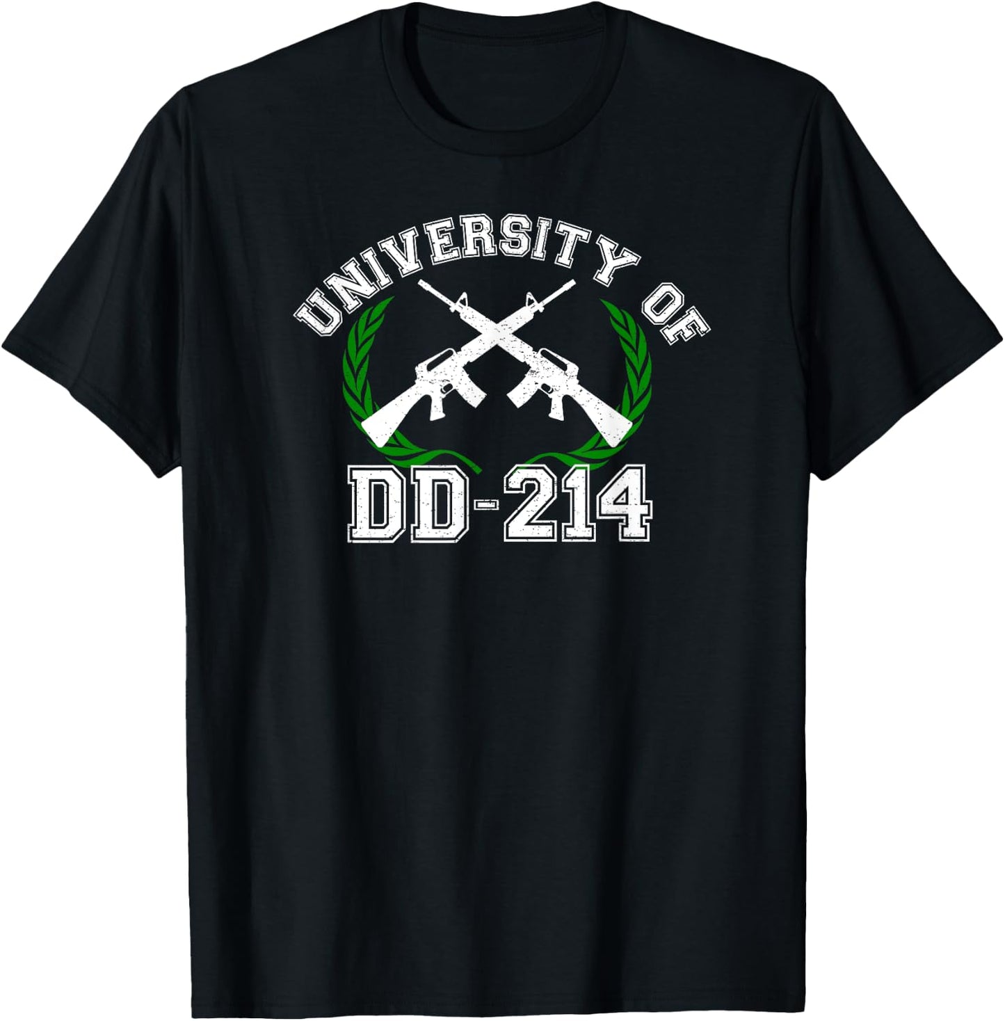 University of DD-214 Shirt Military Veteran DD214 T-Shirt - T-Shirt | Black