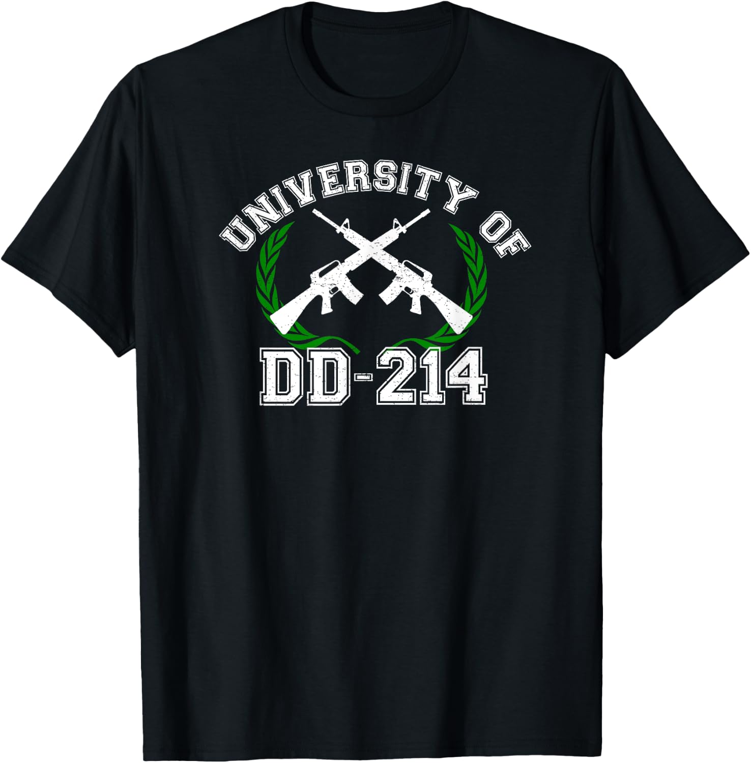 University of DD-214 Shirt Military Veteran DD214 T-Shirt - T-Shirt | Black
