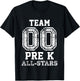 Preschool Team Pre-K All-Stars Sports Baseball Jersey T-Shirt - T-Shirt | Black