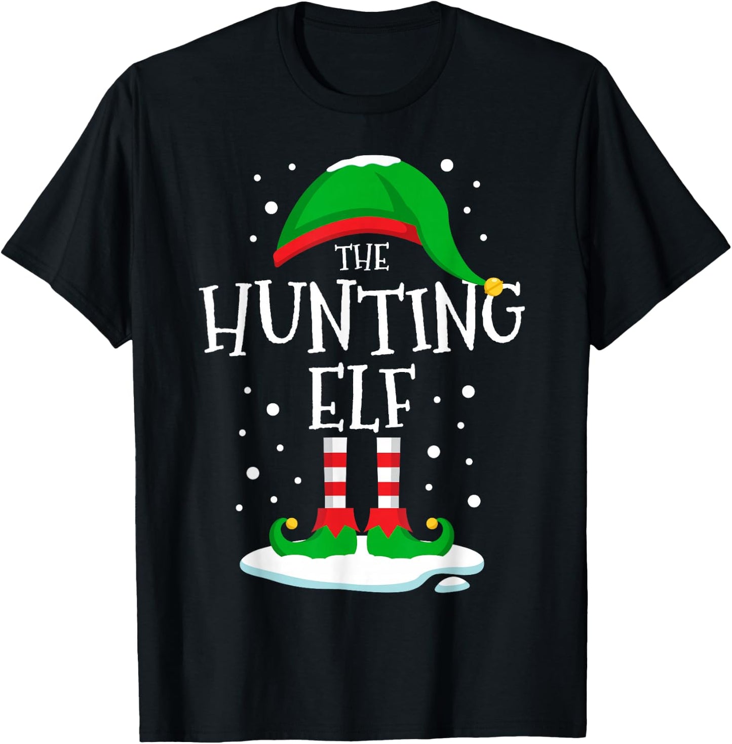 The Hunting Elf Christmas Family Matching Xmas Group Men T-Shirt - T-Shirt | Black