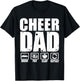 Funny Cheer Dad Proud Cheerleader Father Humor Fathers Day T-Shirt - T-Shirt | Black