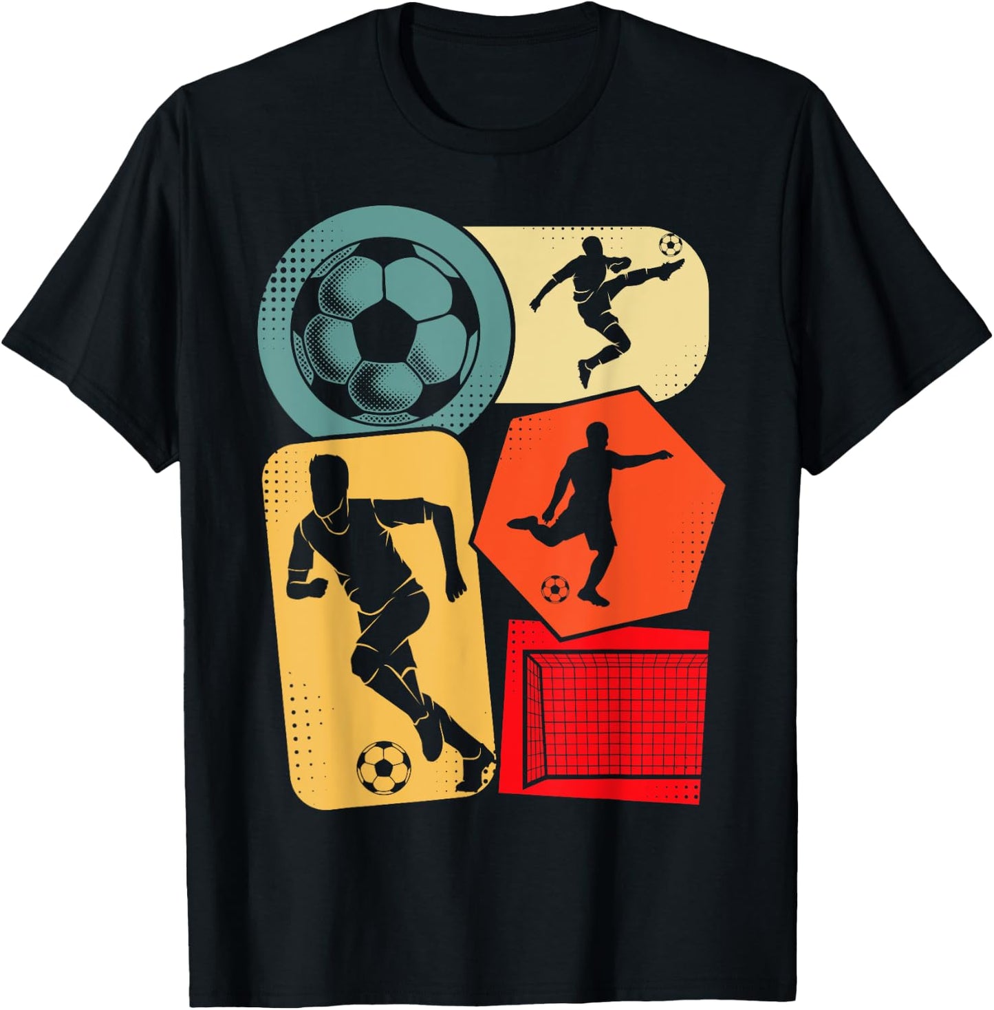Soccer Player Boys Kids Men T-Shirt - T-Shirt | Black