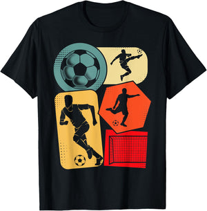 Soccer Player Boys Kids Men T-Shirt - T-Shirt | Black