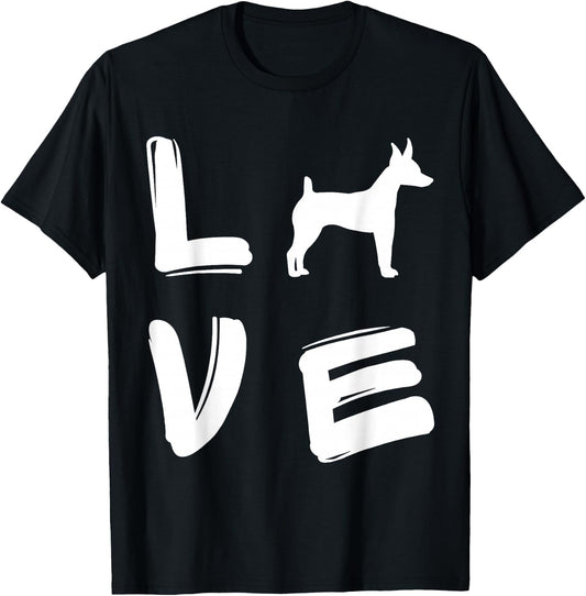 Love Toy Fox Terrier T-Shirt - T-Shirt | Black