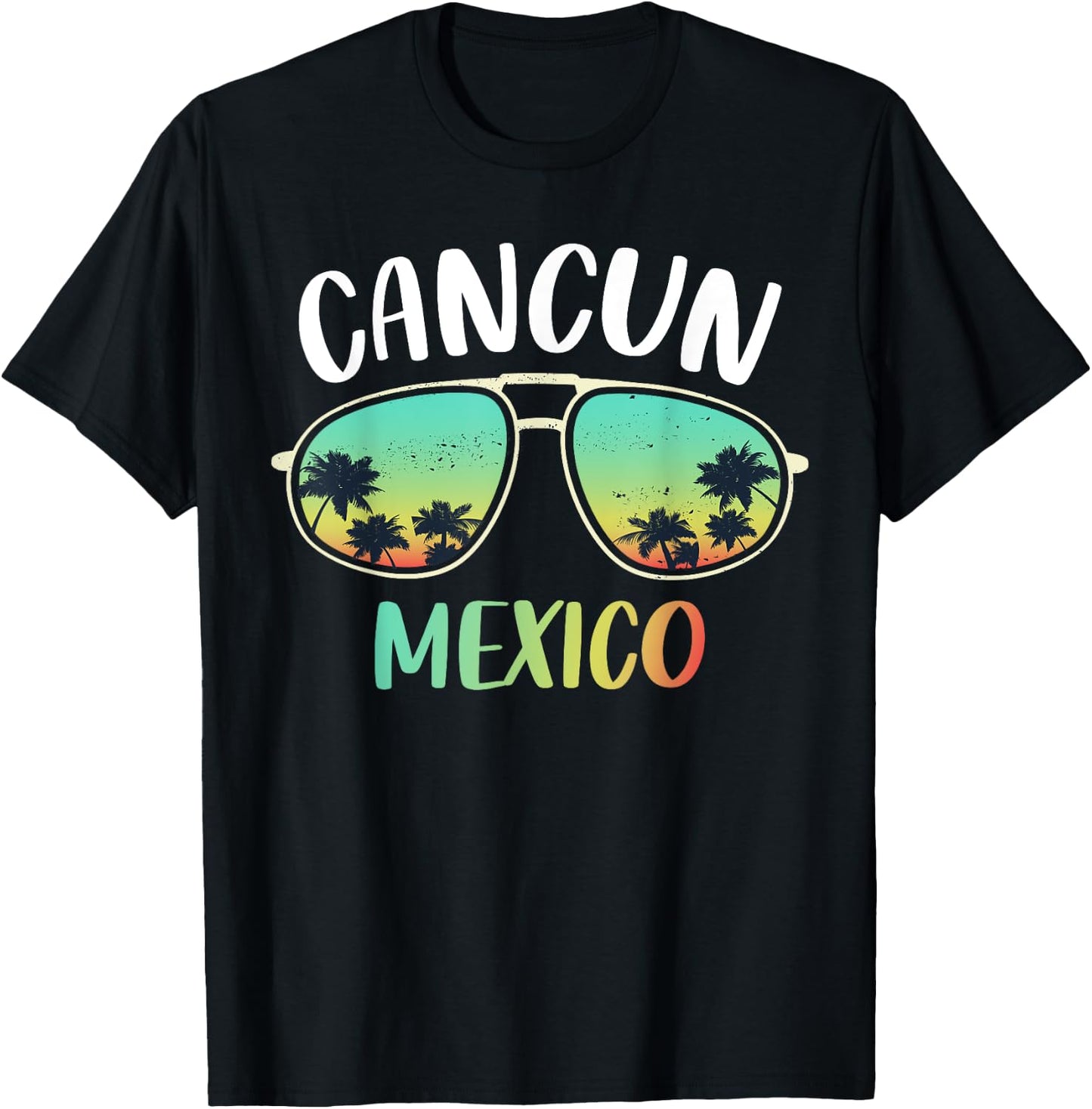 Cancun Mexico Souvenir Shirt Family Matching Vacation Cancun T-Shirt - T-Shirt | Black