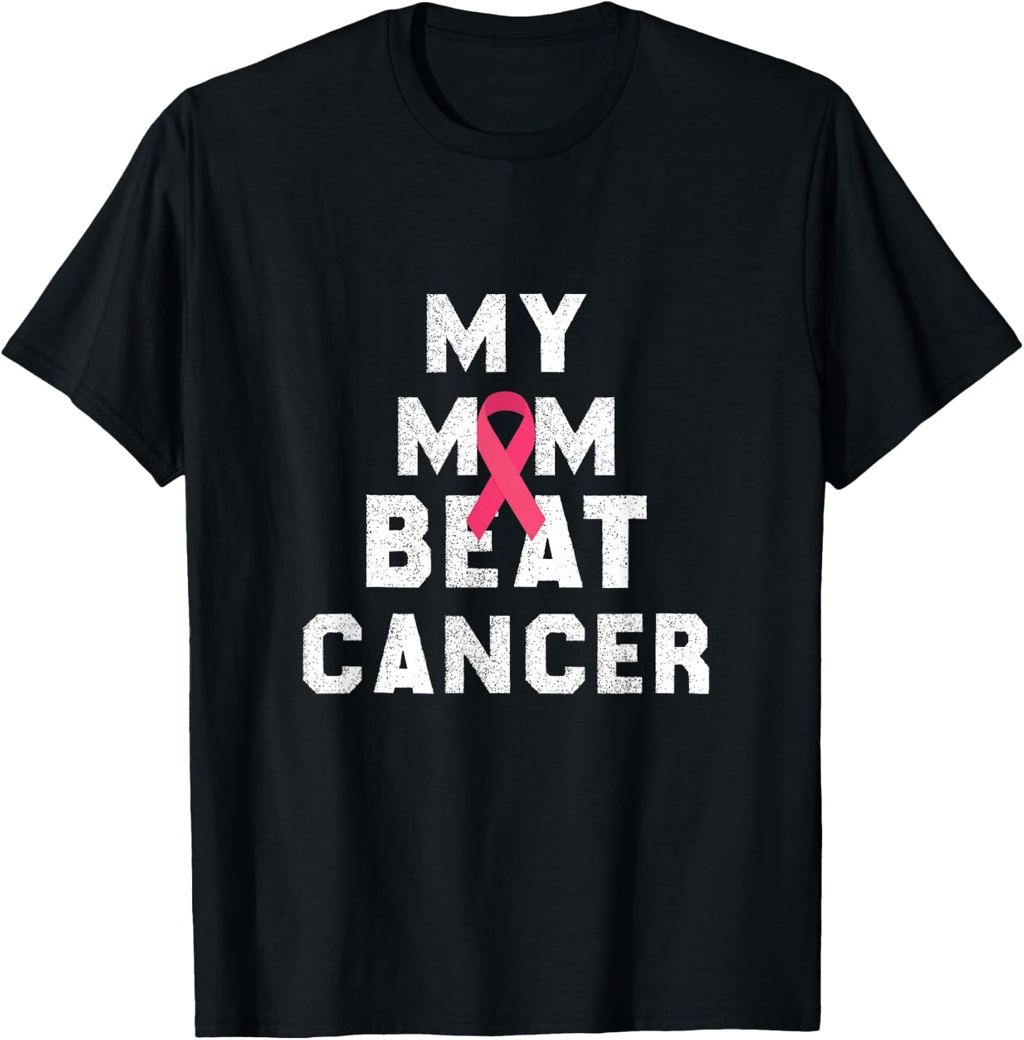 My mom beat cancer survivor mom like a boss T-Shirt - T-Shirt | Black
