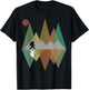 Bigfoot design retro mountain Bigfoot Sasquatch Yeti T-Shirt - T-Shirt | Black