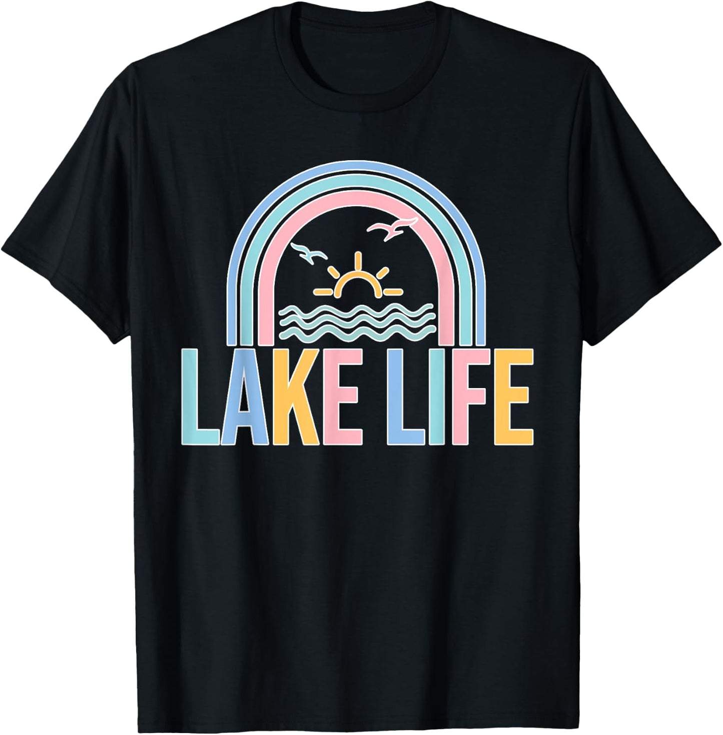 Lake Mode An Lake Life Summer Holiday Women's Lake T-Shirt - T-Shirt | Black