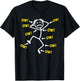 Funny Ow Ow Ow Ow Saying Body Pain Character Humor Sarcastic T-Shirt - T-Shirt | Black
