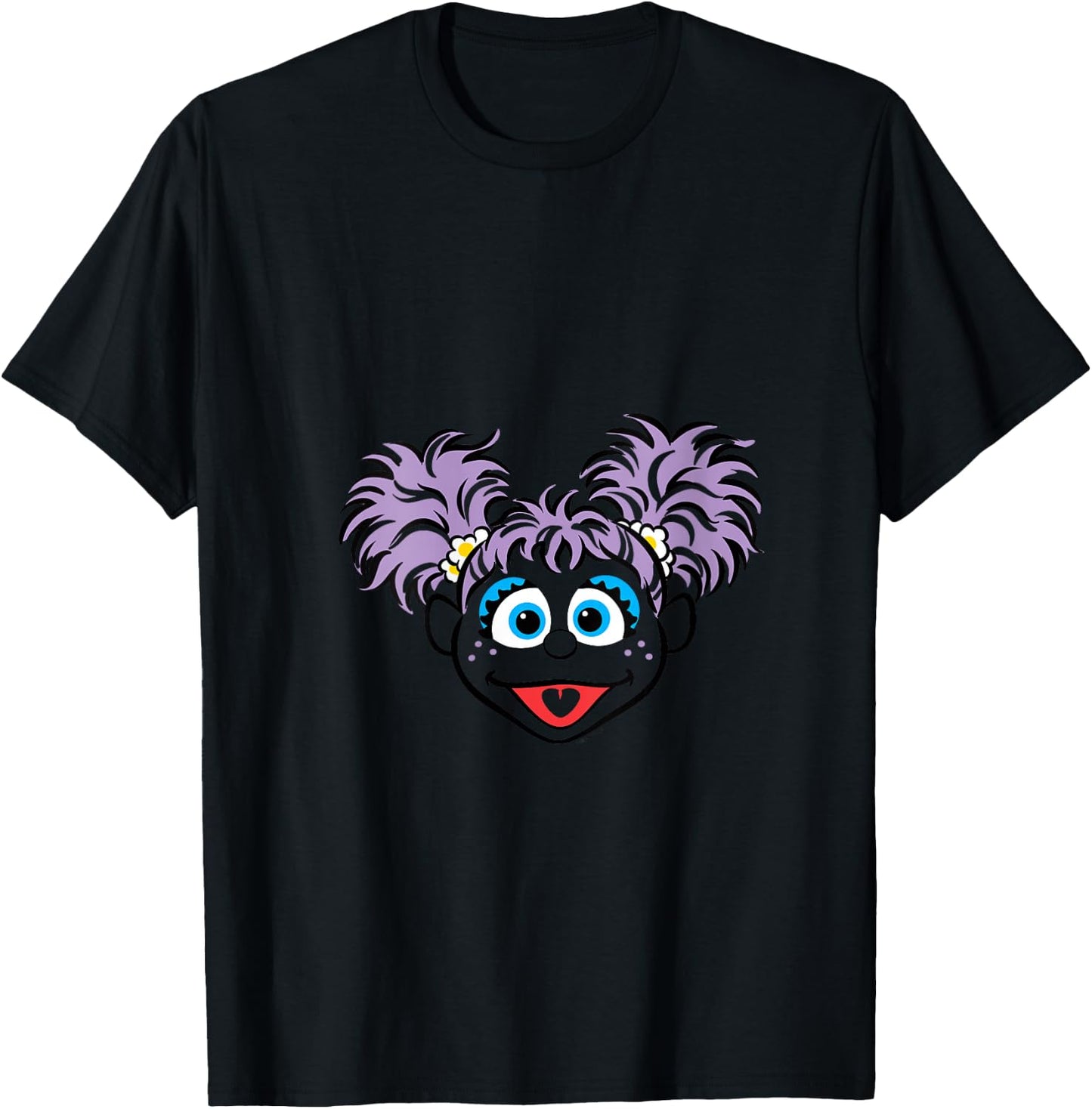 Sesame Street Abby Cadabby Full Face Halloween Costume V-Neck T-Shirt - T-Shirt | Black
