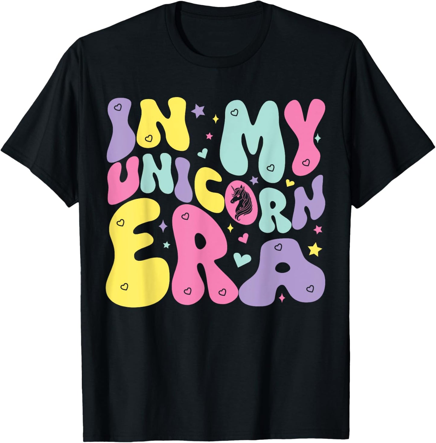 In My Unicorn Era T-Shirt - T-Shirt | Black