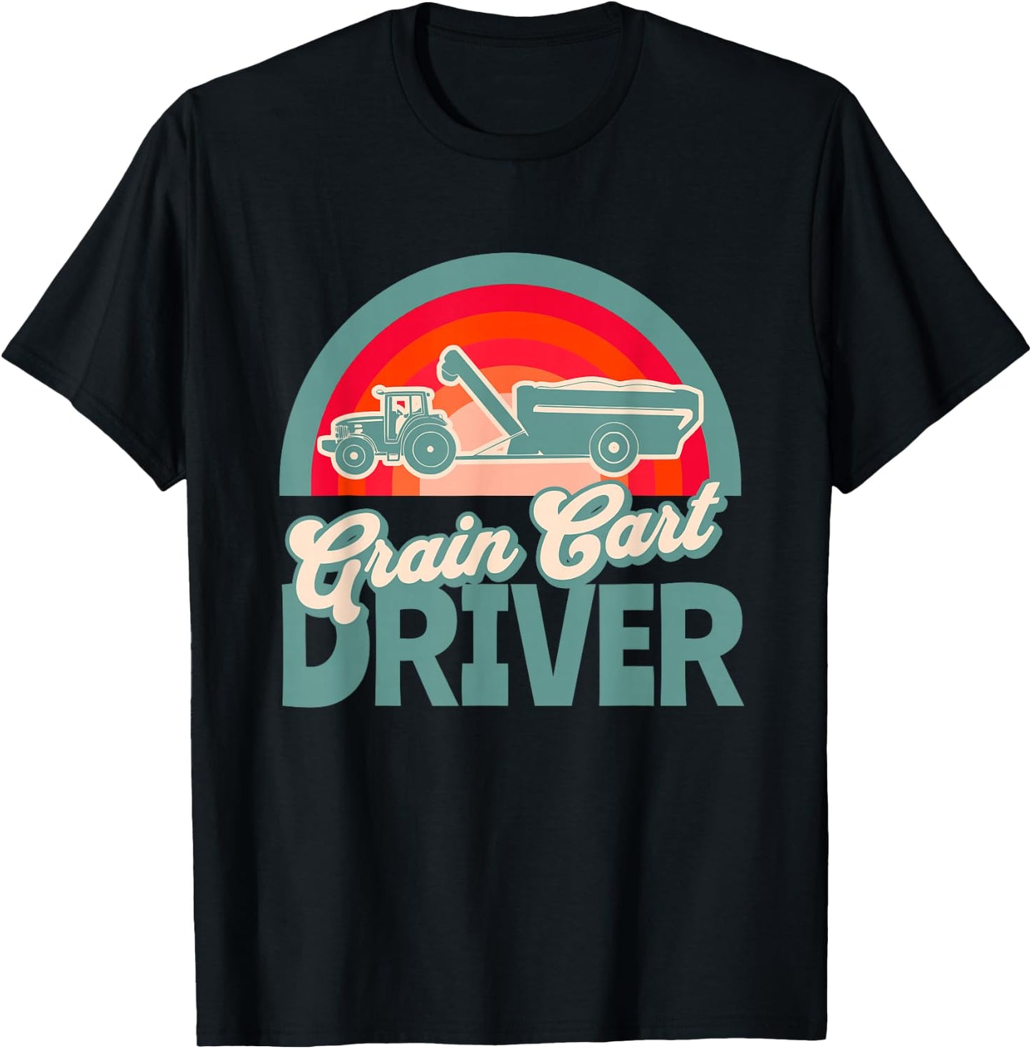 GRAIN CART DRIVER - Fun Farming T-Shirt - T-Shirt | Black