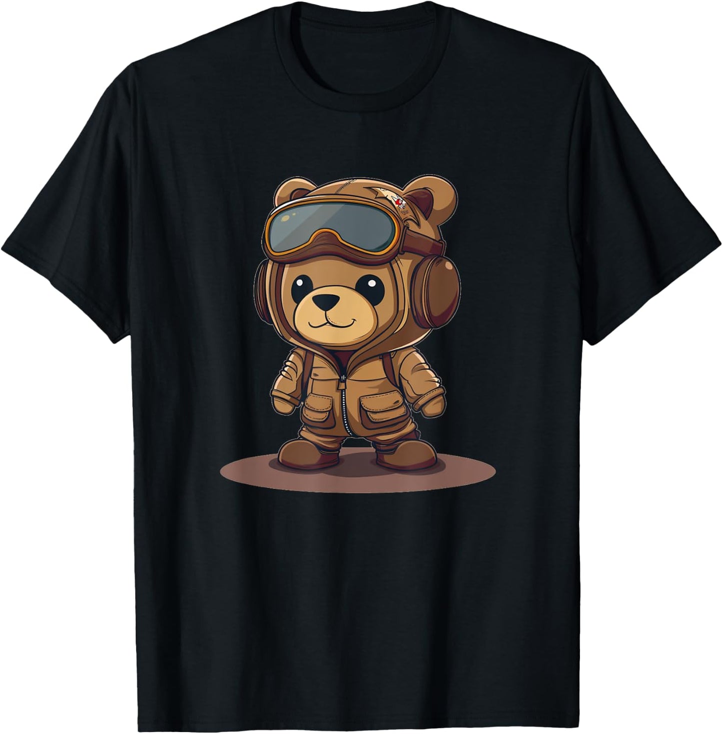 Pilot Uniform Costume for funny Teddy Bears Lovers T-Shirt - T-Shirt | Black