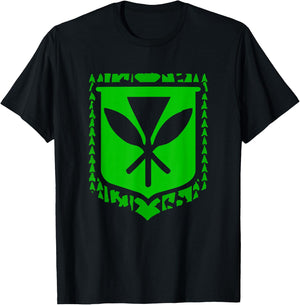 Kanaka Maoli Native Hawaiian Islands Hawaii Flag T-Shirt - T-Shirt | Black