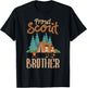 Proud Scout Brother Camping Scout Scouting Leader Adventure T-Shirt - T-Shirt | Black