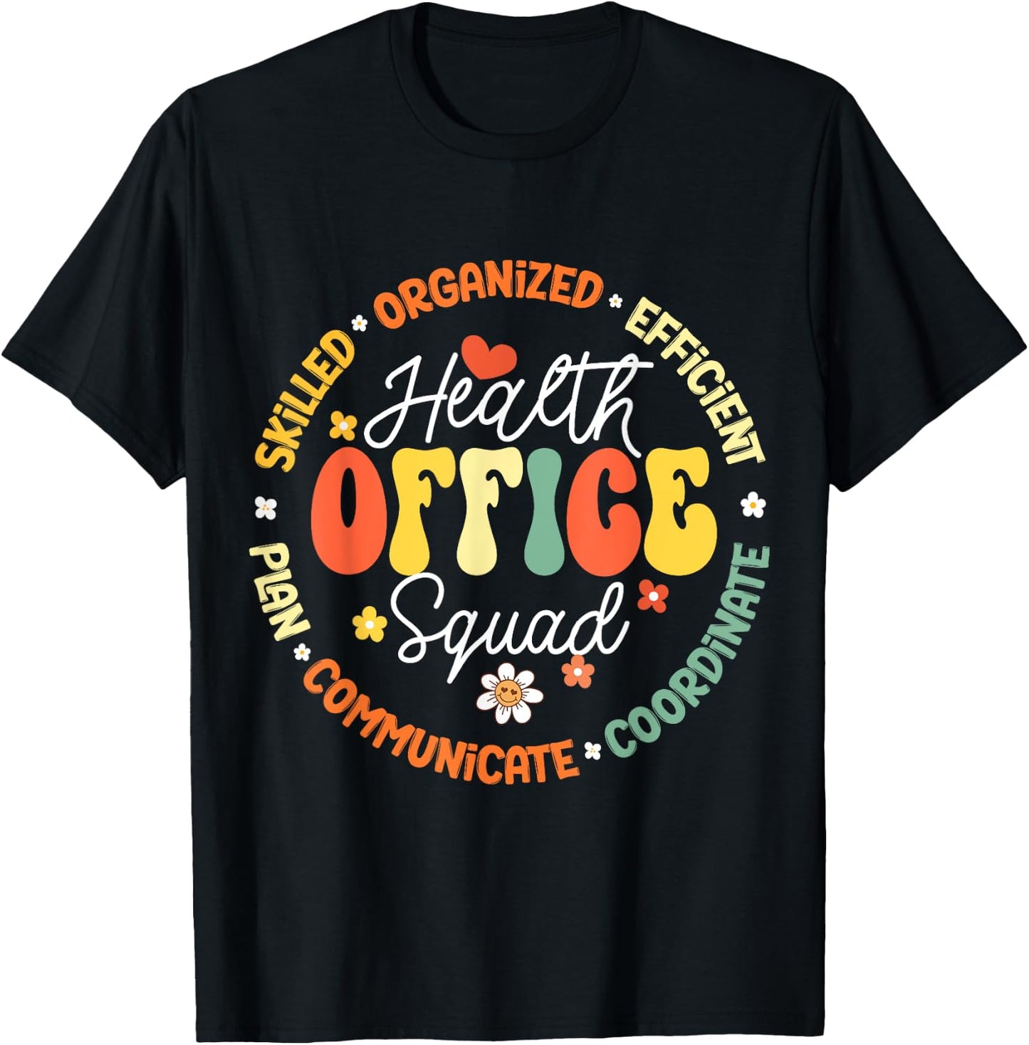 Health Office Squad School To School & Appreciation Week T-Shirt - T-Shirt | Black