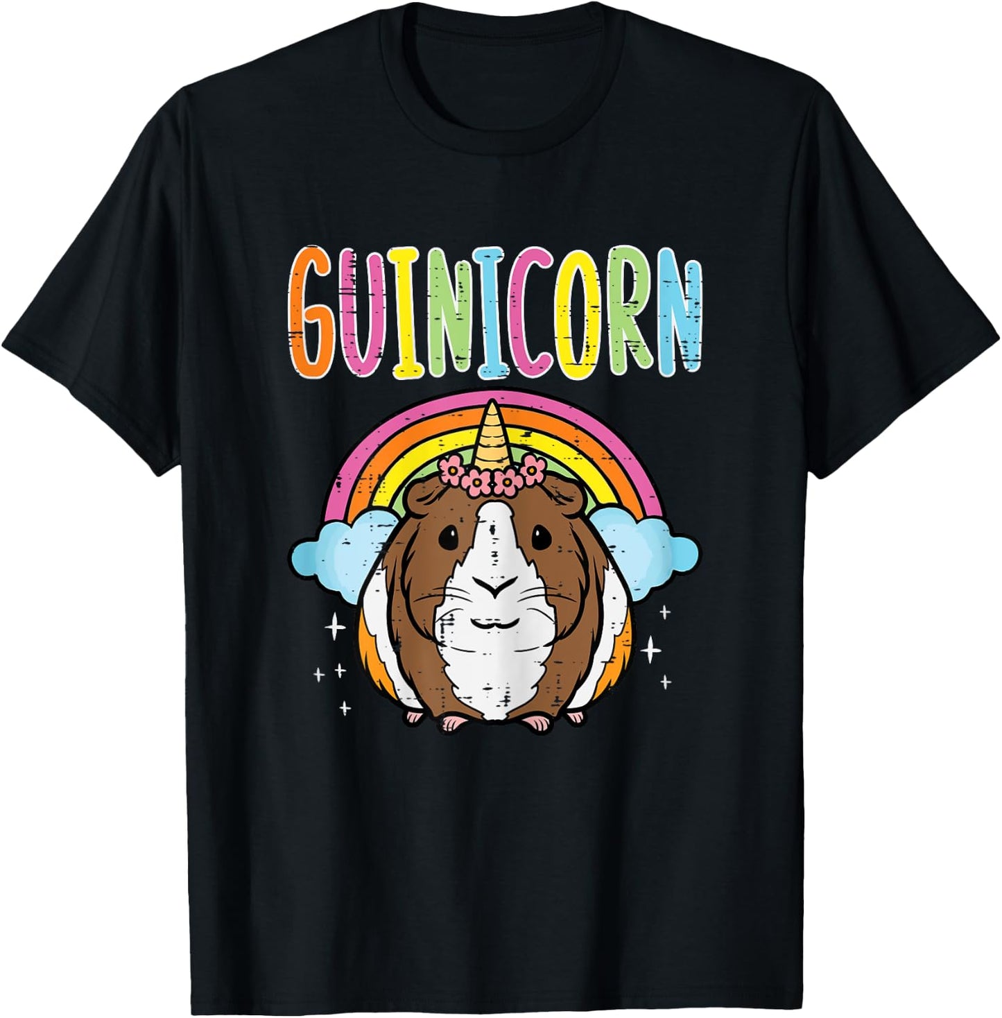 Guinea Pig Unicorn Guinicorn Cavy Girls Kids Toddler Women T-Shirt - T-Shirt | Black