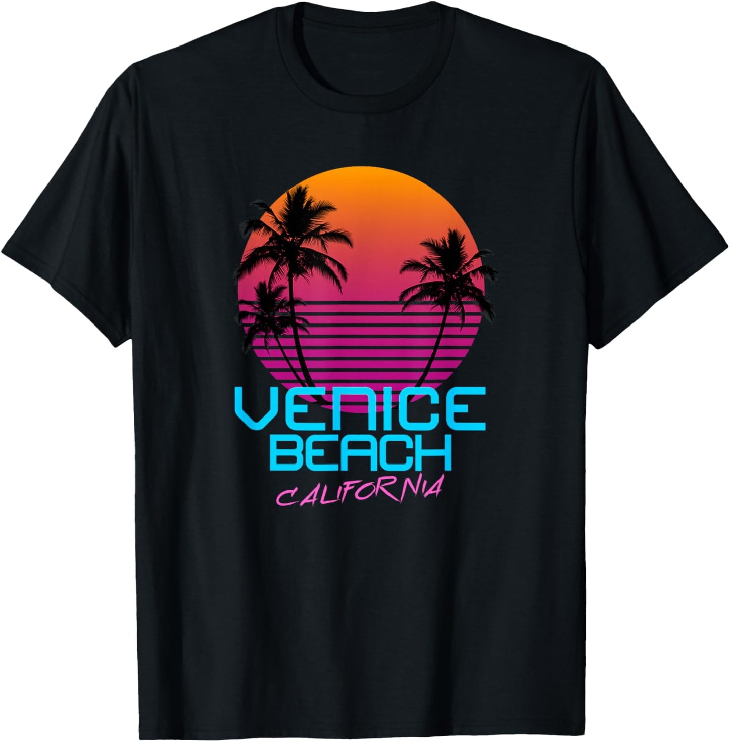 Venice Beach California T-Shirt - T-Shirt | Black