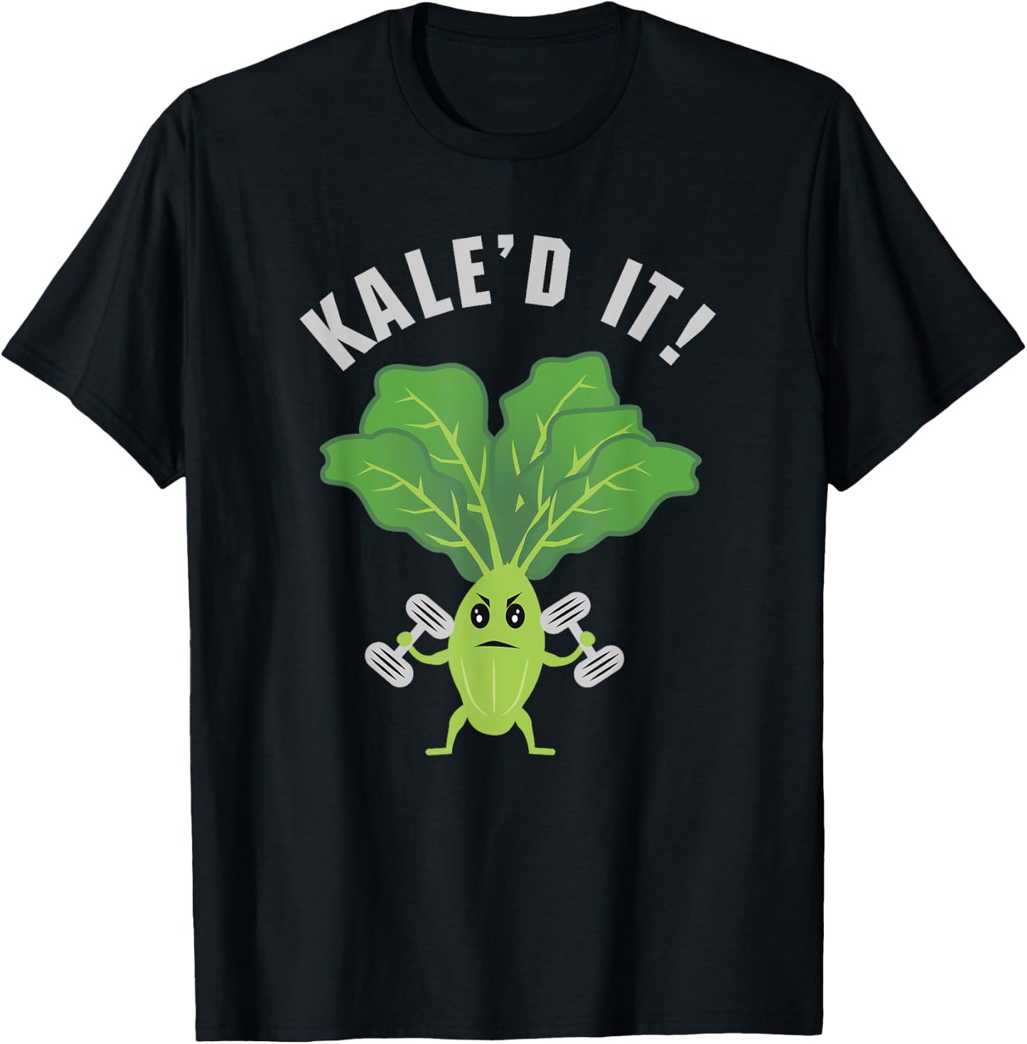 Kale'd It Fitness Kale Funny Vegan Vegetarian T-Shirt - T-Shirt | Black