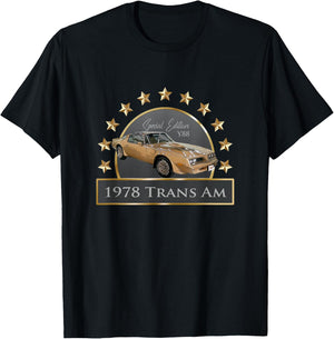 Vintage 1978 Special Edition Trans Am Y88, American Muscle T-Shirt - T-Shirt | Black