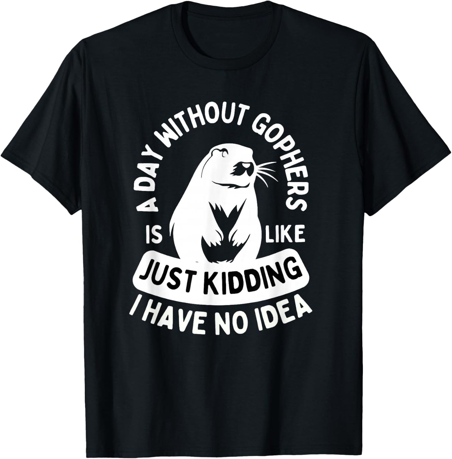 Gopher Shirt Animal Lover Gopher Lover Gophers T-Shirt - T-Shirt | Black