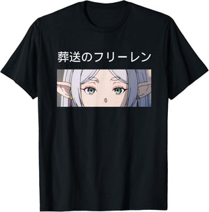 Frieren Beyond Journey's End, Isekai Anime Manga Video Game T-Shirt - T-Shirt | Black