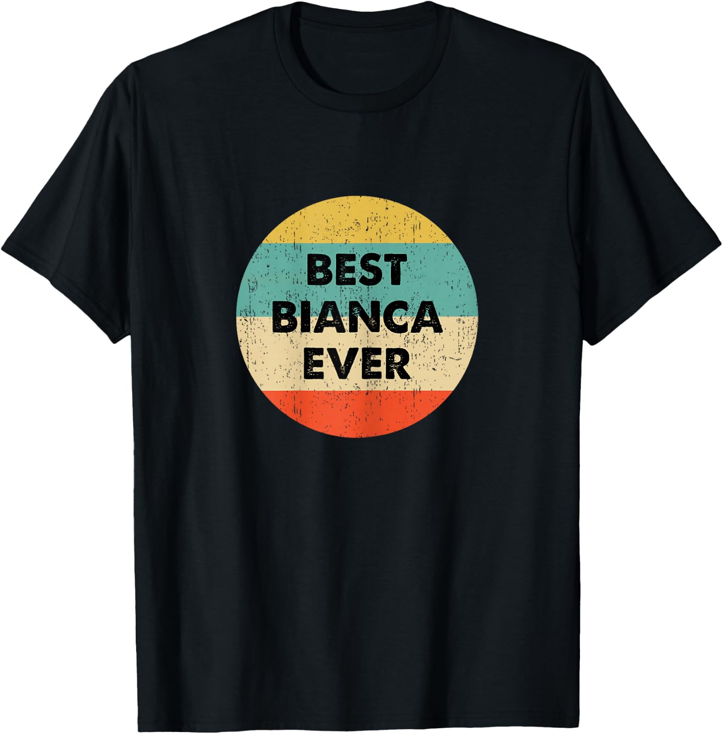 Bianca Name T-Shirt - T-Shirt | Black