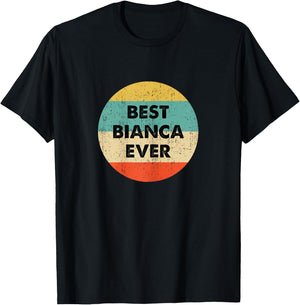Bianca Name T-Shirt - T-Shirt | Black