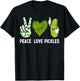 Peace, Love Pickles Retro Pickles Lover Food Lover T-Shirt - T-Shirt | Black