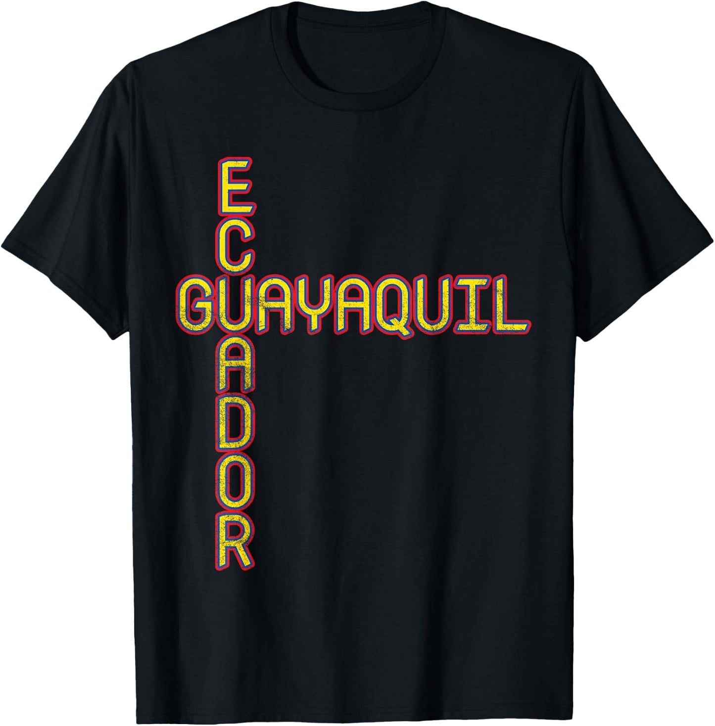 Guayaquil Ecuador Travel, Bandera de Ecuador, Guayaquil T-Shirt - T-Shirt | Black