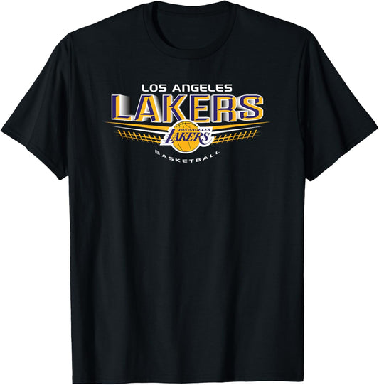 LOS ANGELES LAKERS NBA Los Angeles Lakers El Dorado Black Small Straight T-Shirt - T-Shirt | Black