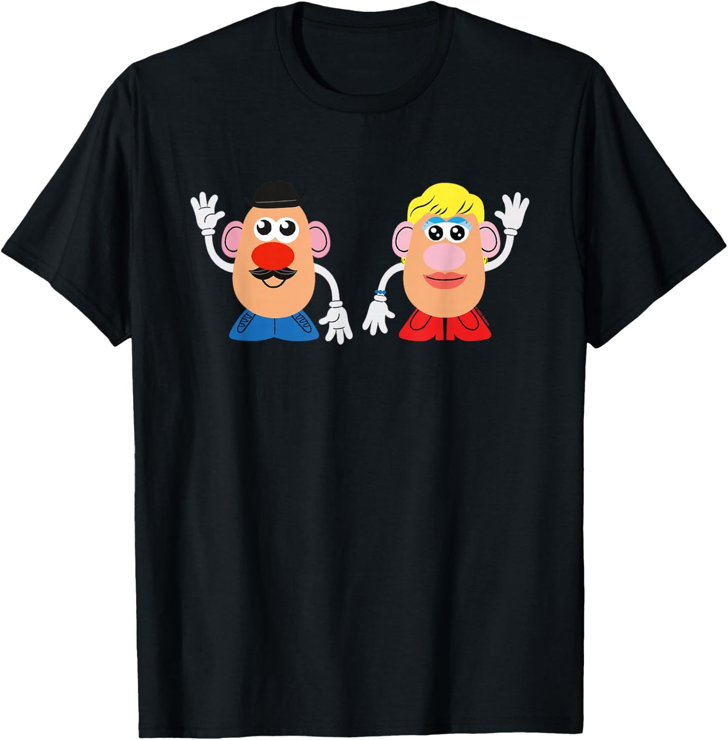 Mr Potato Head and Mrs Potato Head Wave T-Shirt - T-Shirt | Black