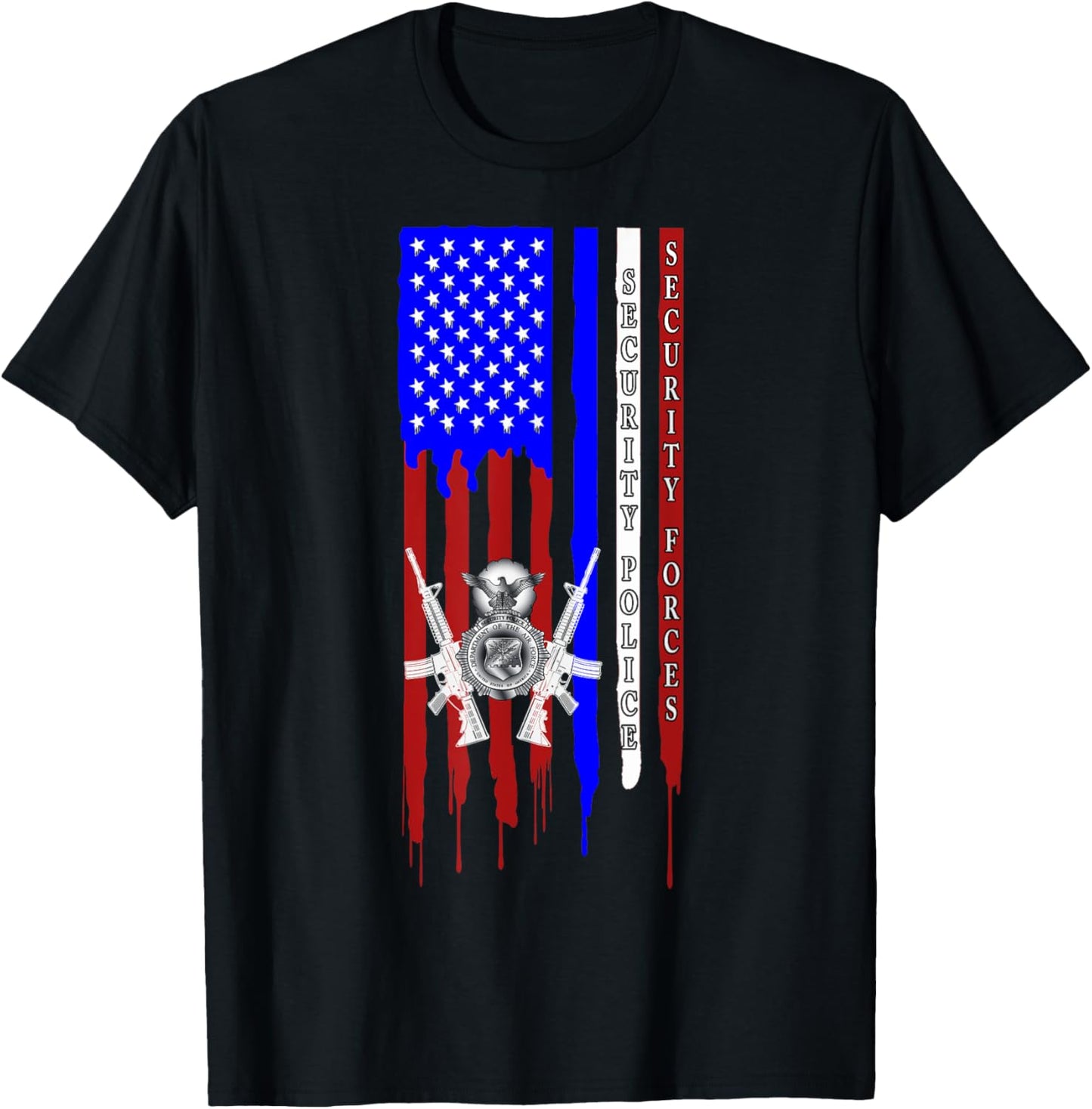 Military Surplus+ Security Forces Security Police T-Shirt - T-Shirt | Black