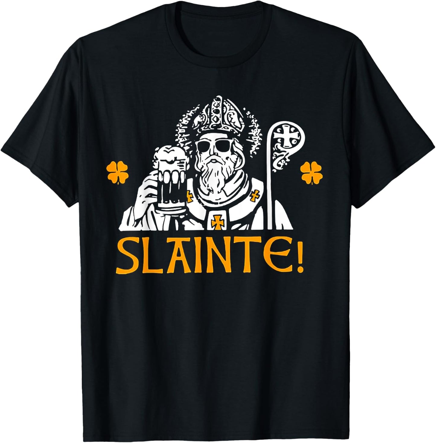 Slainte Irish Gaelic Cheers St. Patrick's Day T-Shirt - T-Shirt | Black